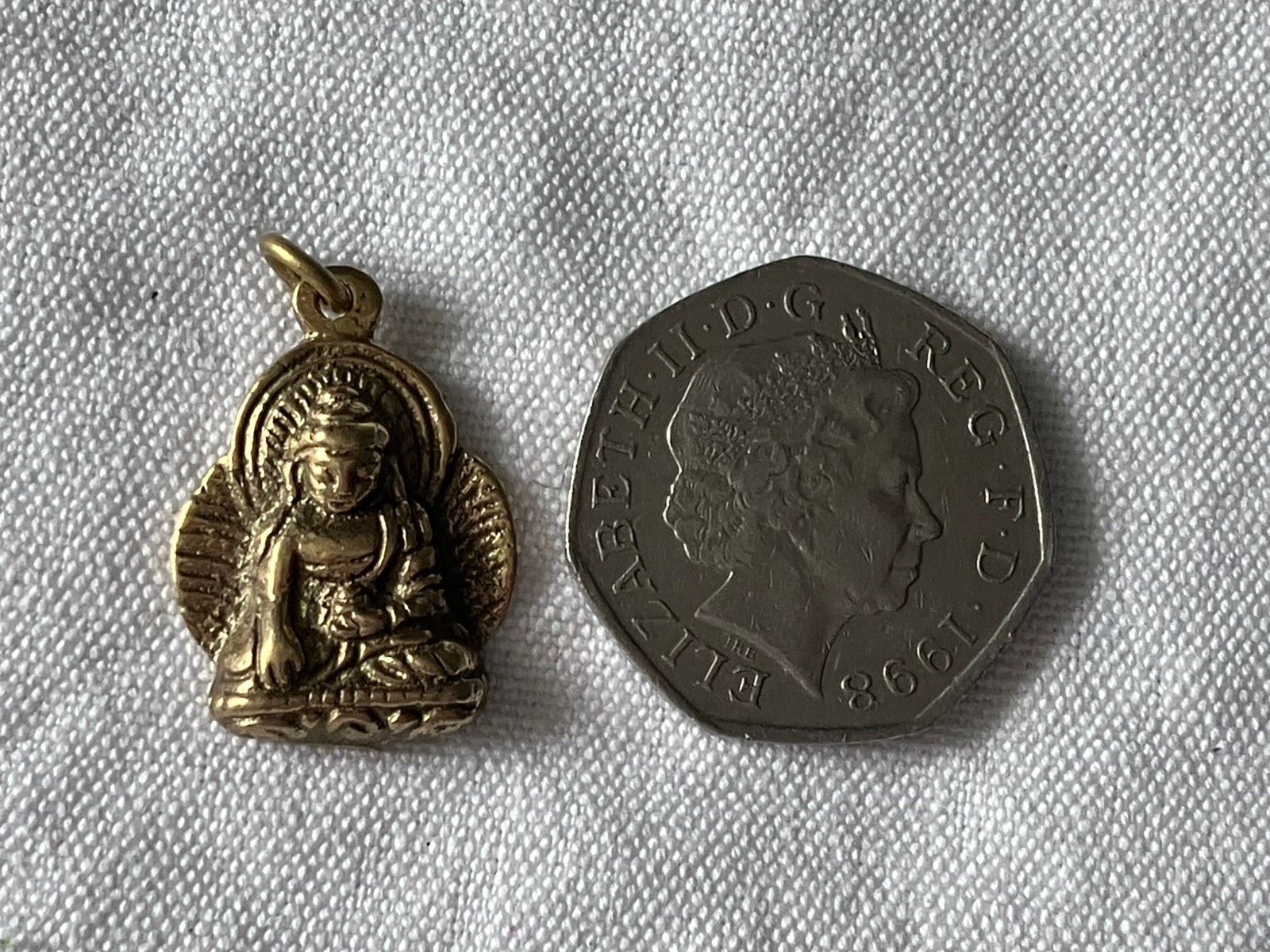 Brass Pendant Medicine Buddha handmade in Nepal