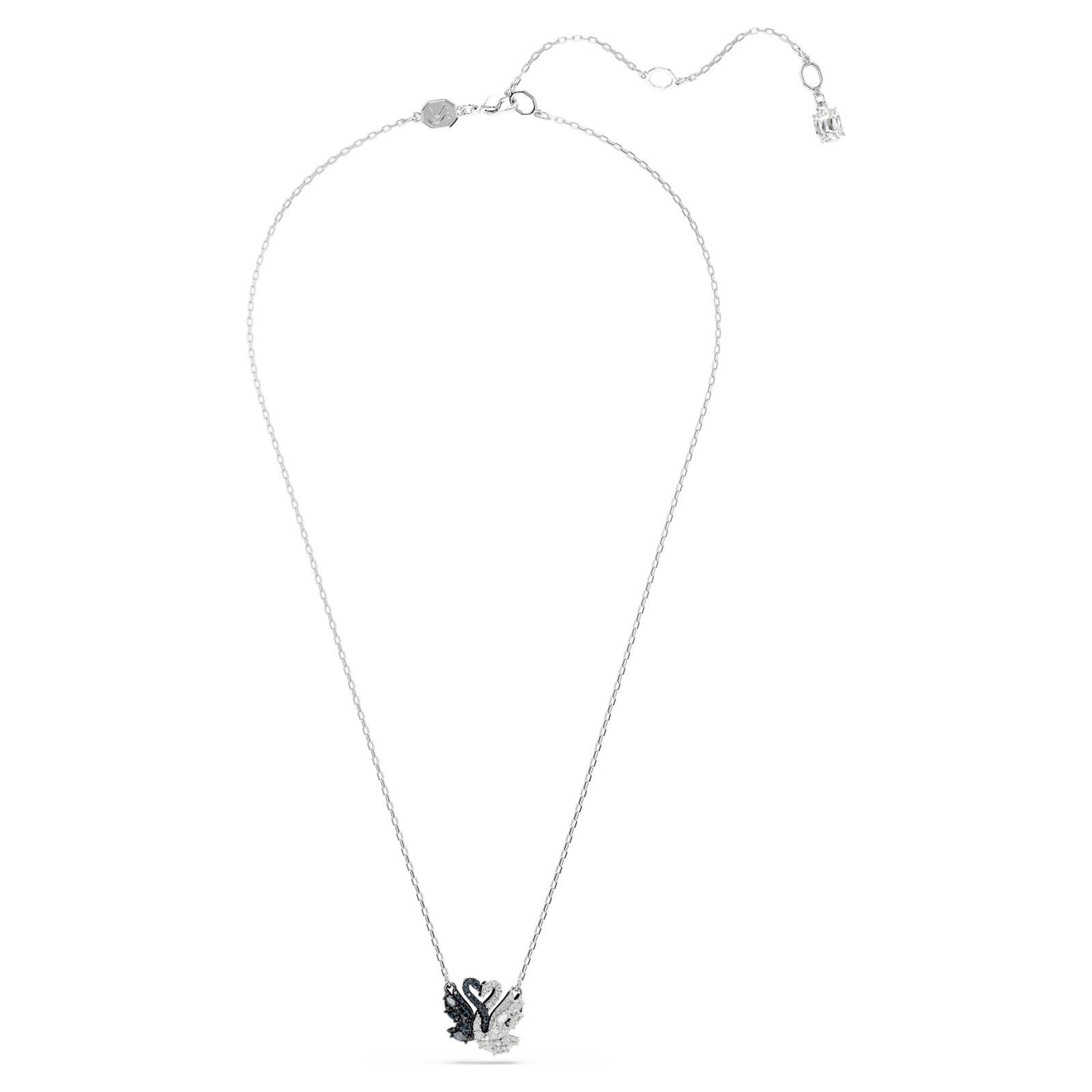 Swarovski Swan Pendant Necklace, Swan, Black, Mixed Metal Finish 5705721