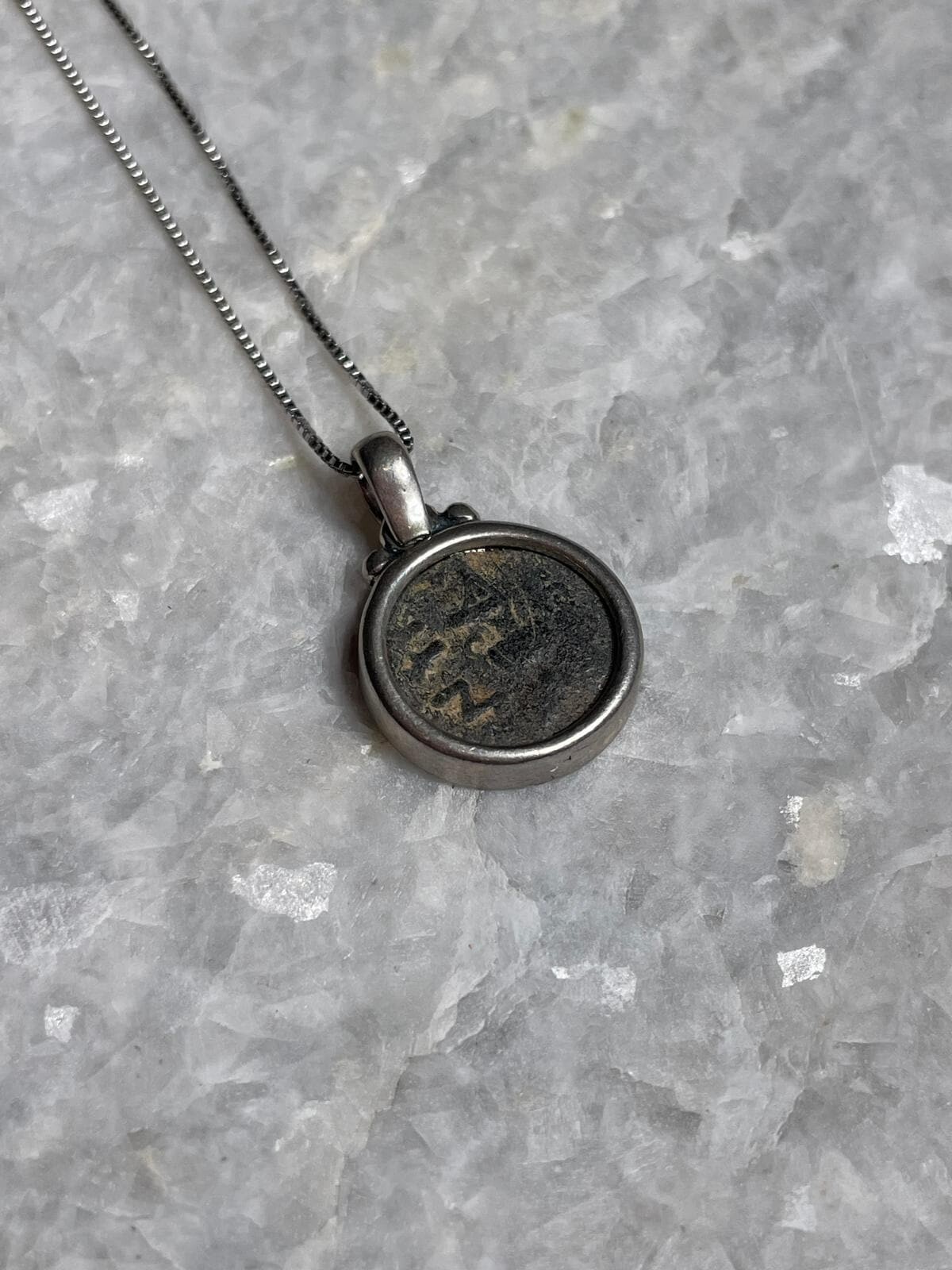 Authentic Masada Coin Necklace, 925 Silver, Coin Jewelry, Rare Coin