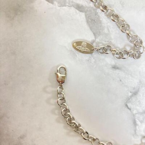 【In Box/Drawstring】Medium Orb Necklace Green Silver Top 6.5cm