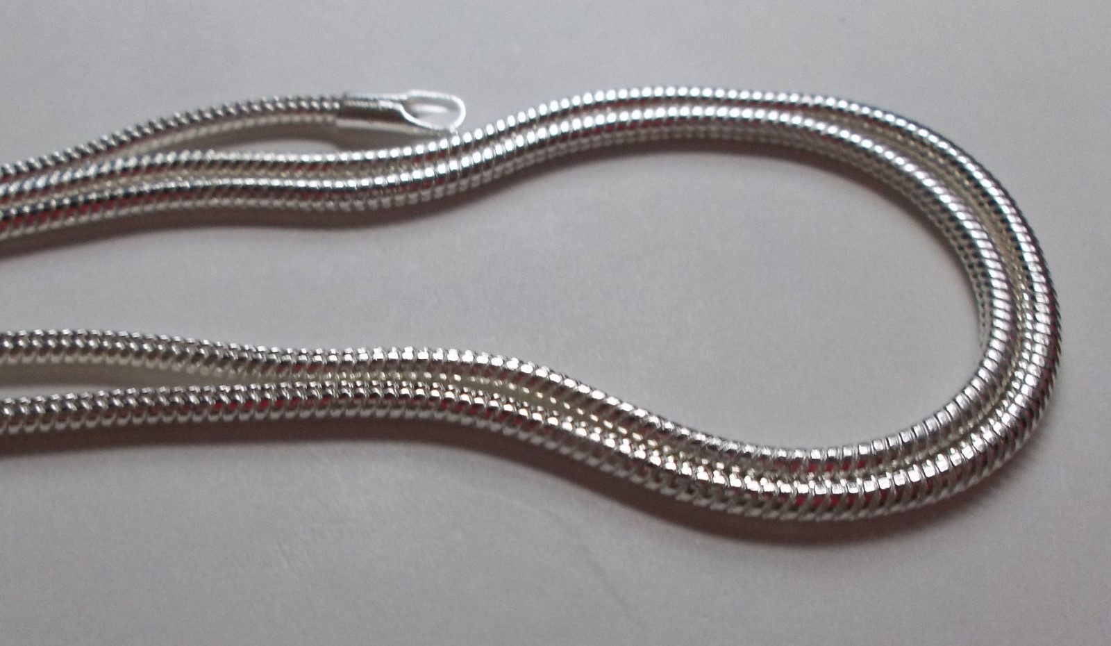 Sterling Silver Plated Snake Chain 1-2 MM 16-30 IN Necklace men women unisex
