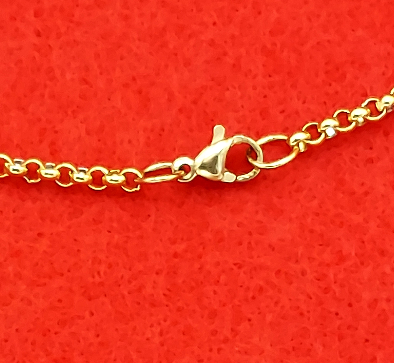 16 INCH GOLD STAINLESS STEEL 3MM ROLO LINK ROPE CHAIN NECKLACE-USA SELLER-GLD