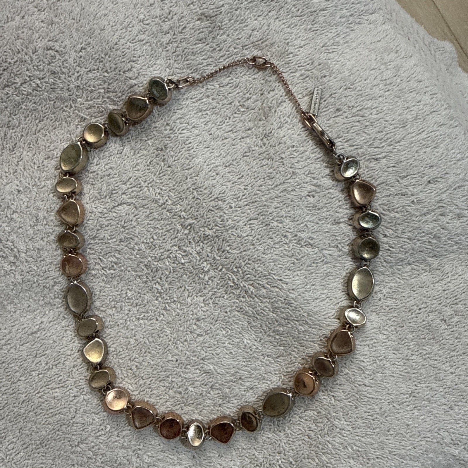 Kenneth Cole Women’s Neclace with Grey And Black Rhinestone Accents Size Medium