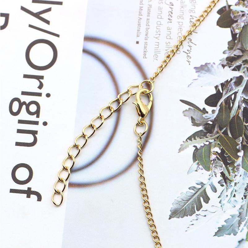 Cute Bee Pendant Necklace Women Girls Crystal Wings Long Chain Jewelry Gift