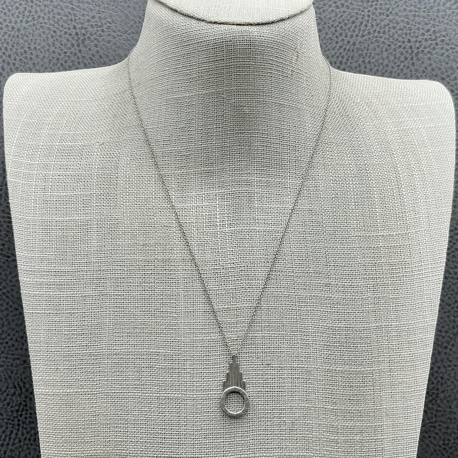 Wicked Necklace Silver 925 Roman Numeral Pendant Chain Womens Musical Jewelry