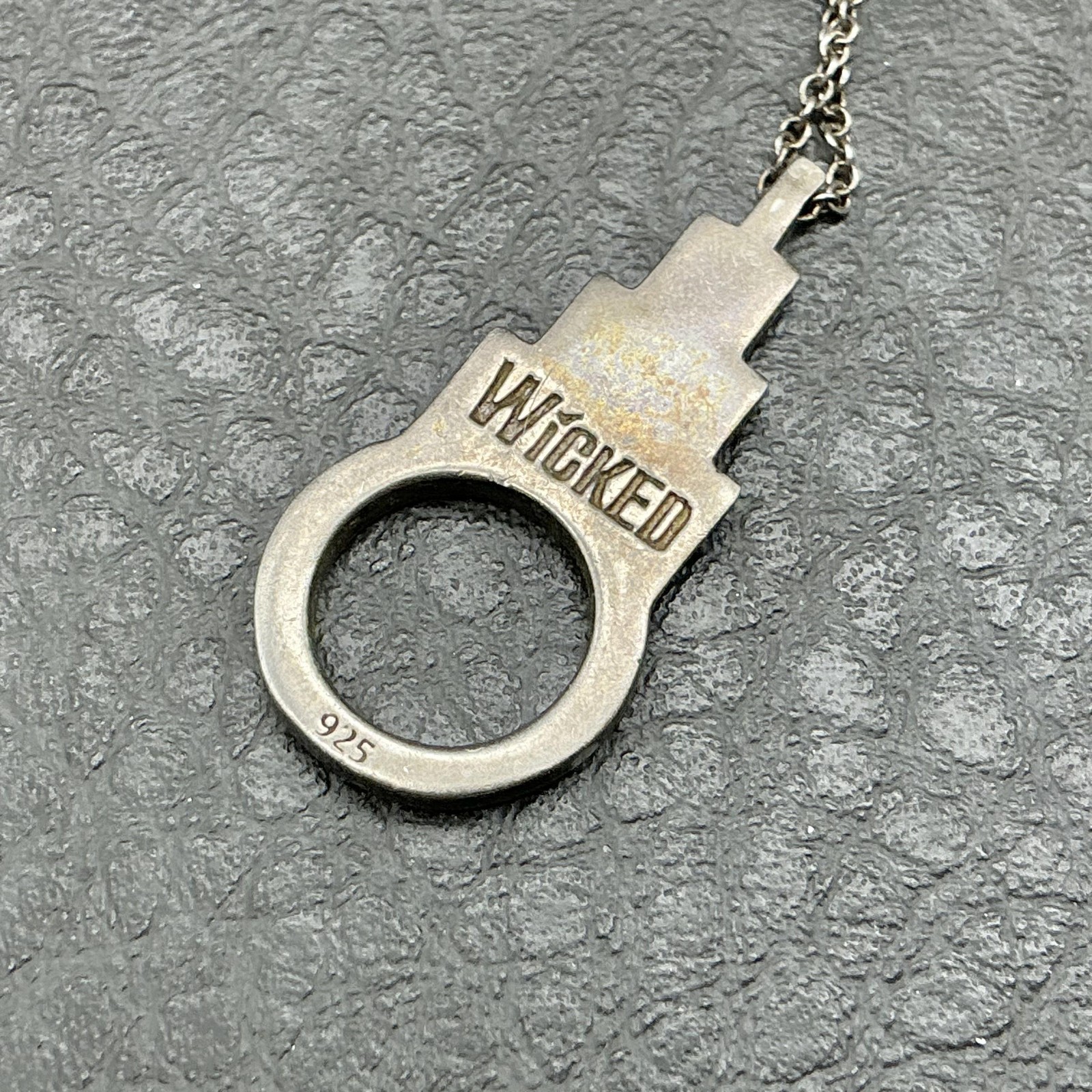 Wicked Necklace Silver 925 Roman Numeral Pendant Chain Womens Musical Jewelry