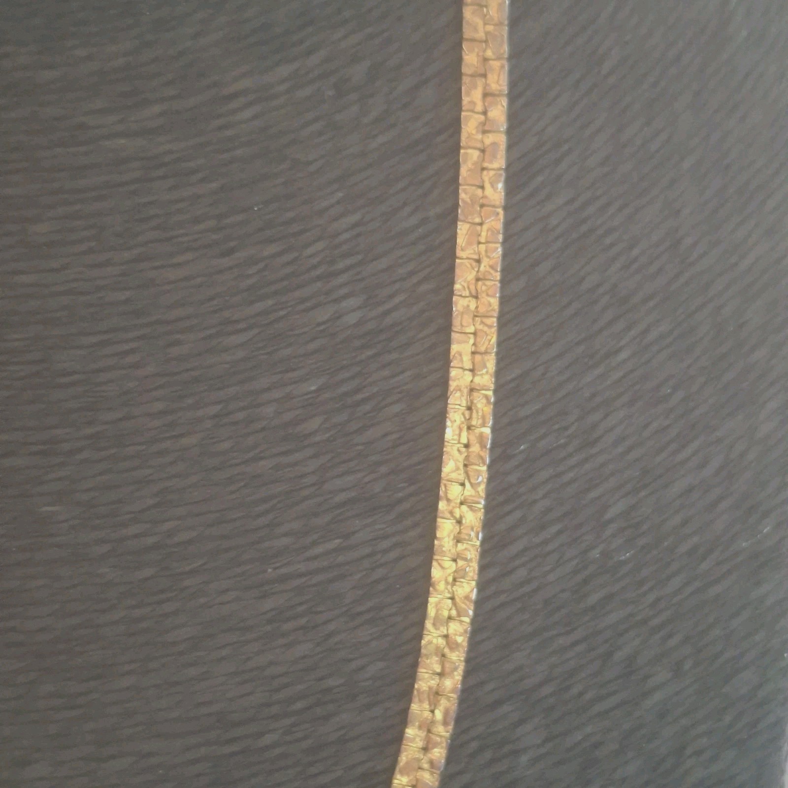 Vintage Gold Tone Nugget Chain Necklace 60cm