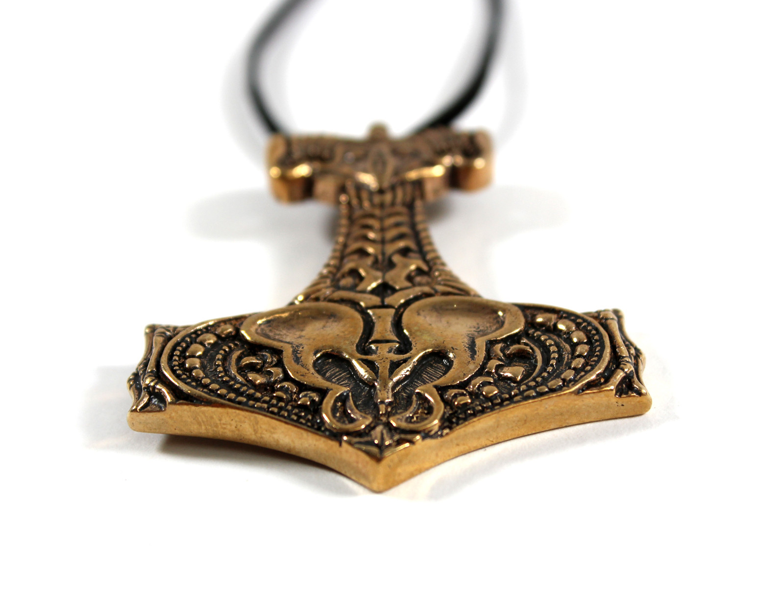 Bronze Viking Bone Hammer Pendant — Norse/Thor/Gothic/Medieval/Jewelry/Skyrim