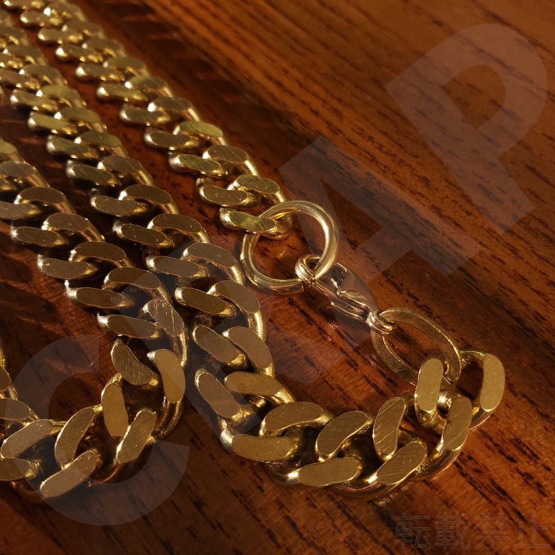 Gold Necklace Chain 03 Brass Men’s Cuban Link Miami Cuban