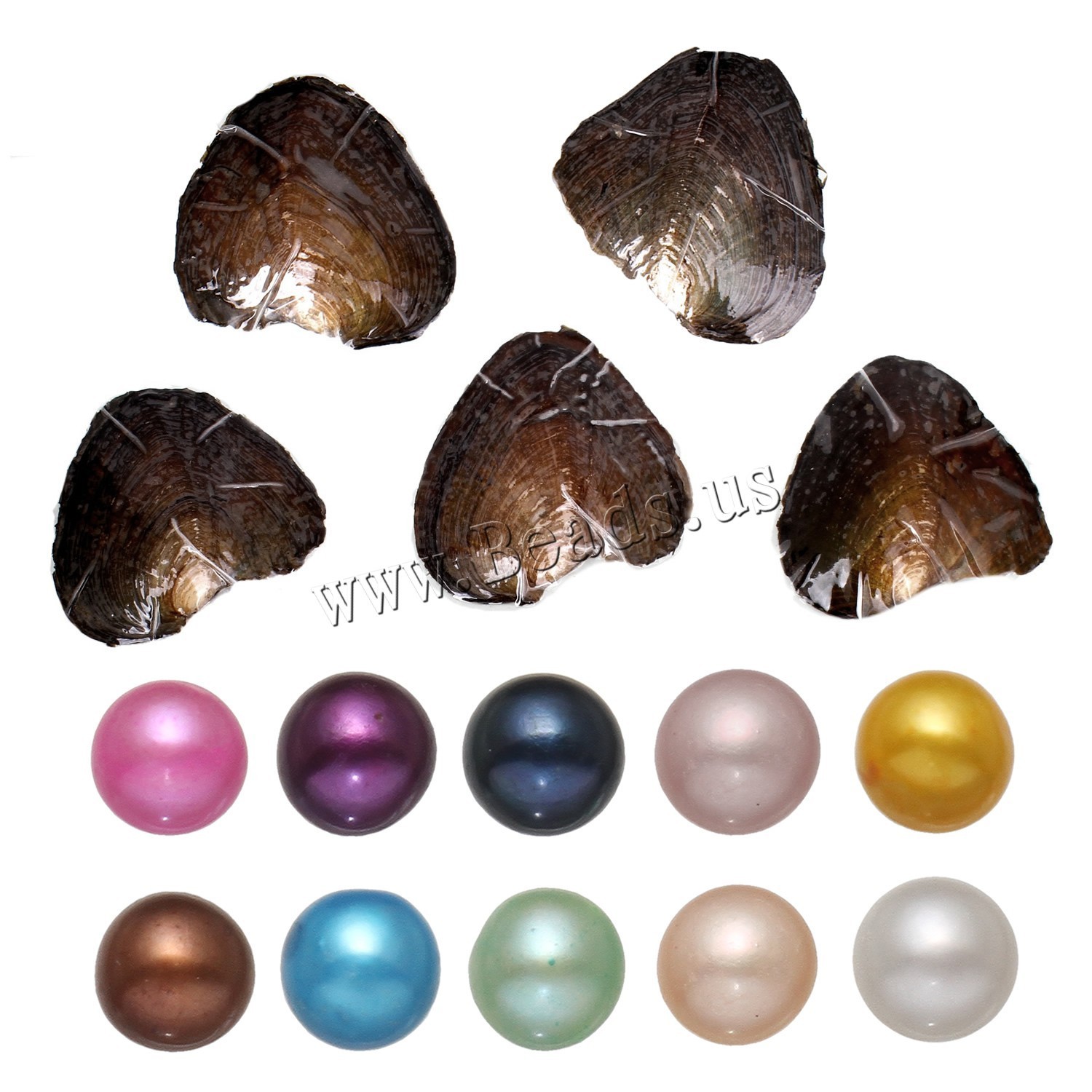 10pcs Natural Akoya Pearl Oysters Real Pearl Freshwater Pearl 7-8mm Holiday Gift