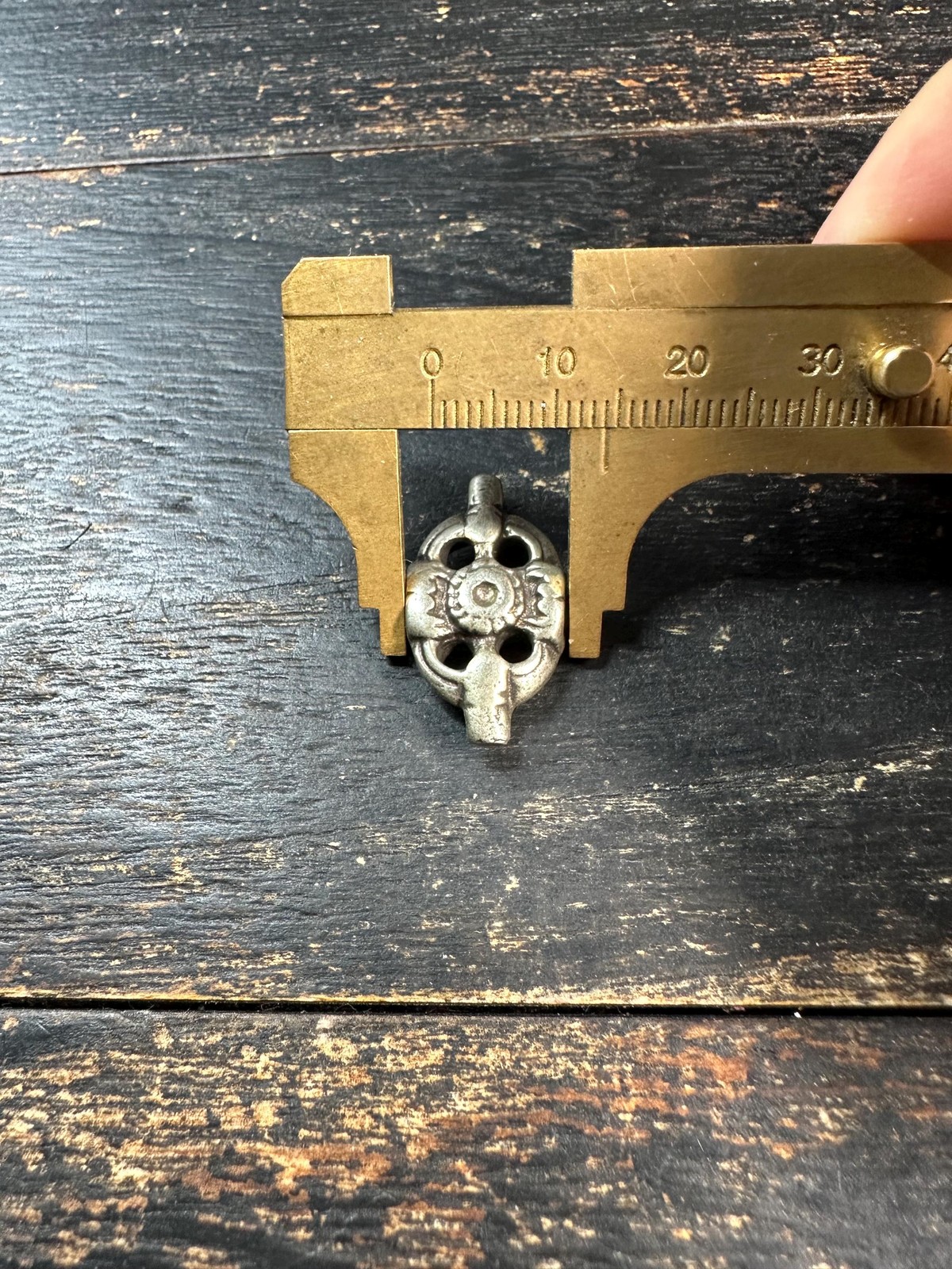 Antique Tibetan Vajrapani Amulet Pendant White Copper Buddhist Talisman Nepal S