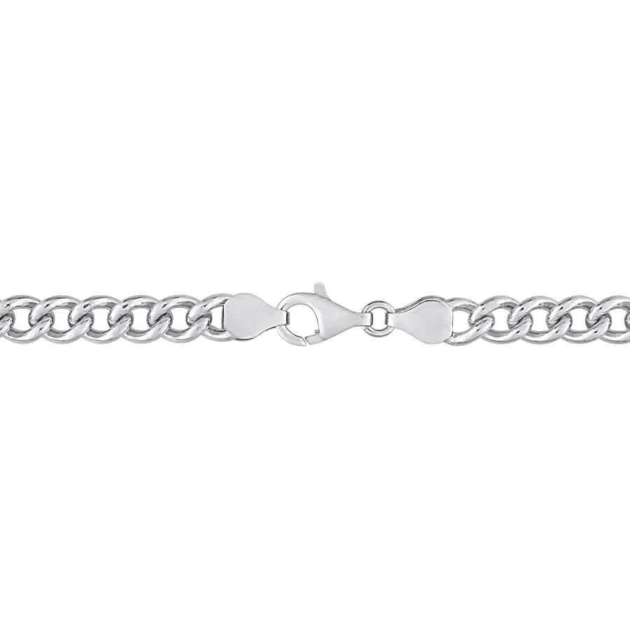 AMOUR 6.5mm Curb Link Chain Necklace In Sterling Silver, 18 In