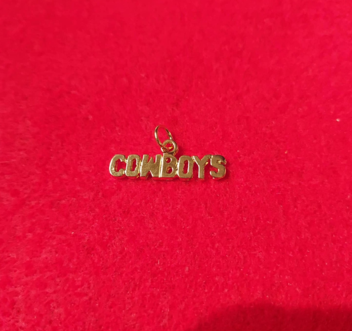 DALLAS COWBOYS SPORTS TEAM 14KT GOLD PLATED CHARM