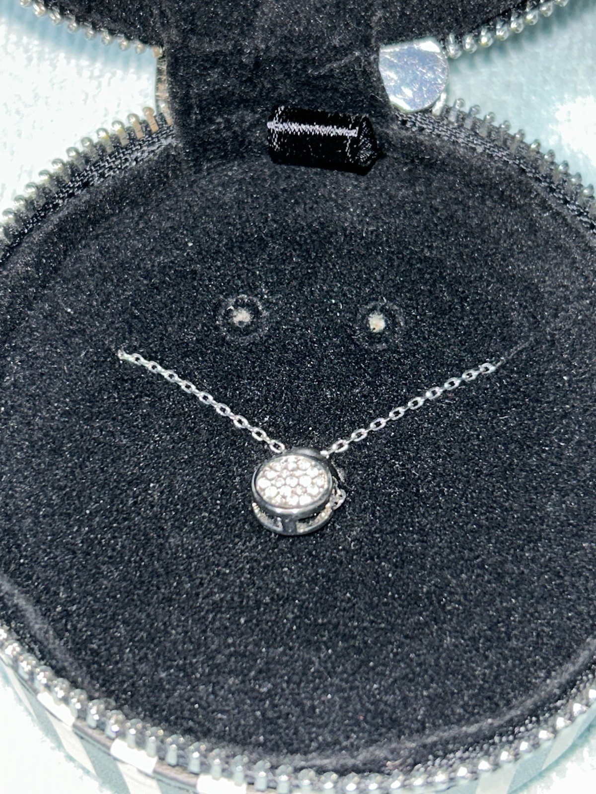WHITE HOUSE BLACK MARKET Faux Diamonds Pendant Necklace New Without Earrings