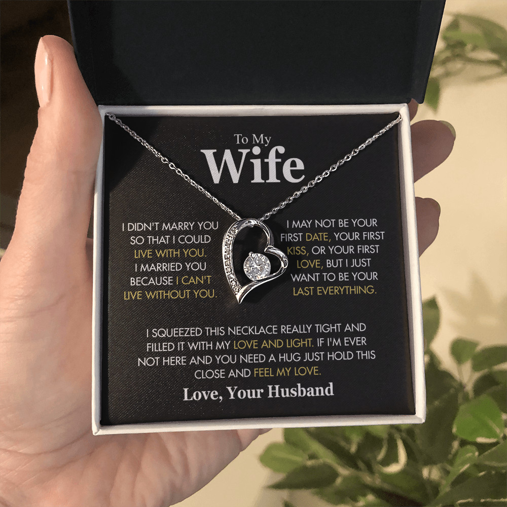 To My Wife Necklace Gift for Wife Anniversary Birthday Christmas Jewelry
