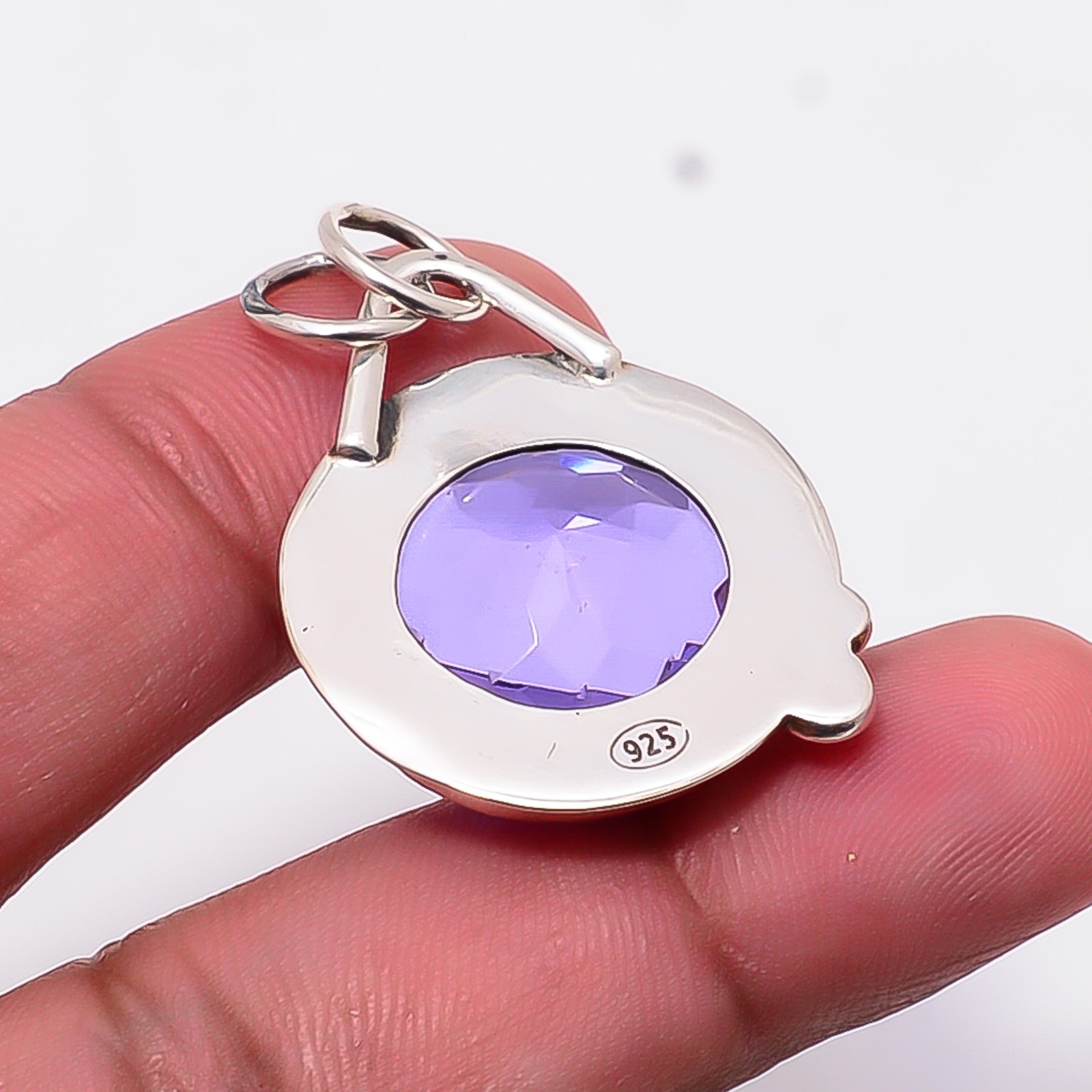 Colour Changing Alexandrite Handmade 925 Sterling Silver Pendant 1.4″ P57