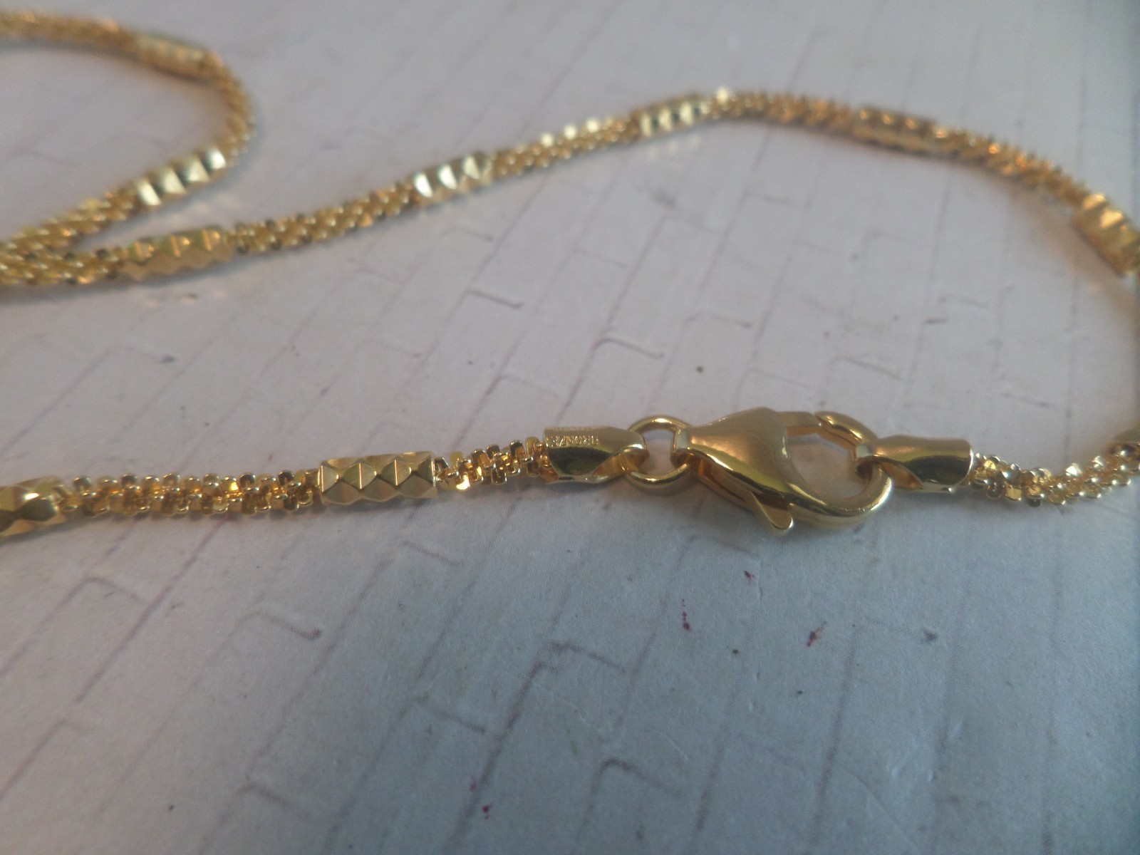 BRONZE MILOR GOLD TONE CHAIN NECKLACE