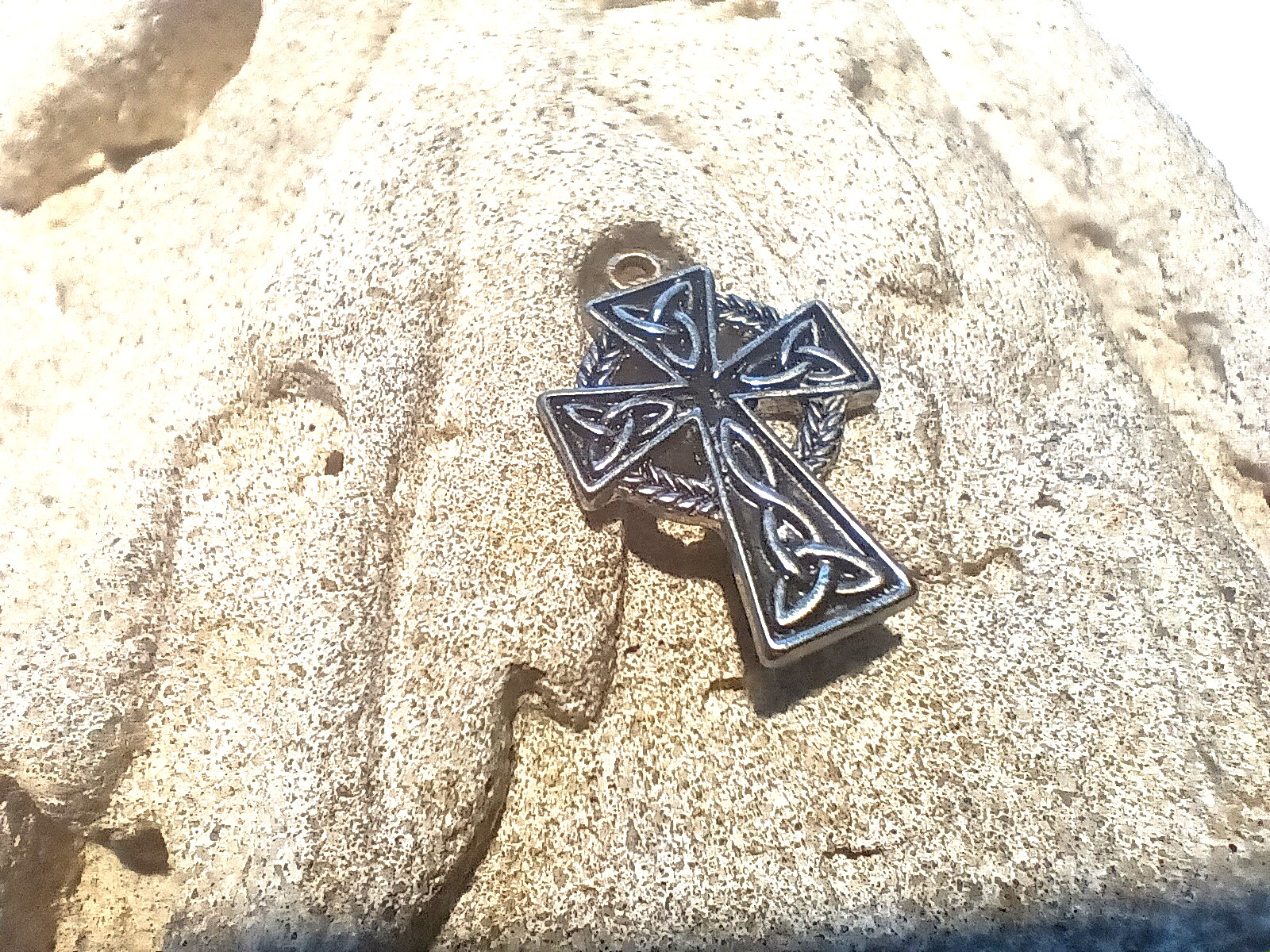 Antique Look Byzantine Style Cross Pendant Charm 15mm x 26mm FREE SHIP B3