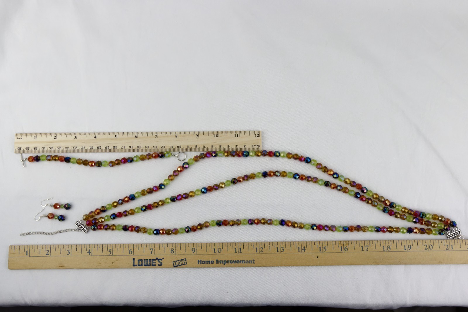 Multi-color Faceted Glass Bead SET