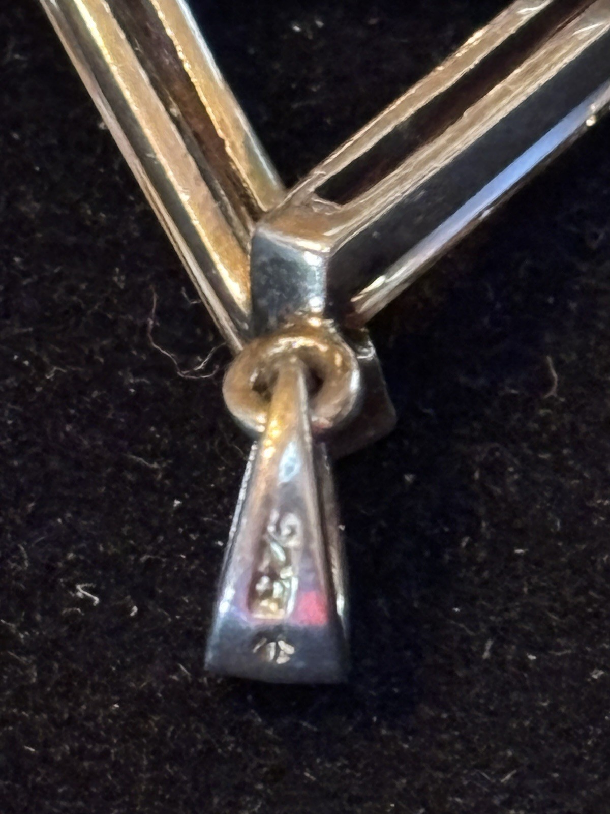Sterling Silver 925 Trillion Pendant