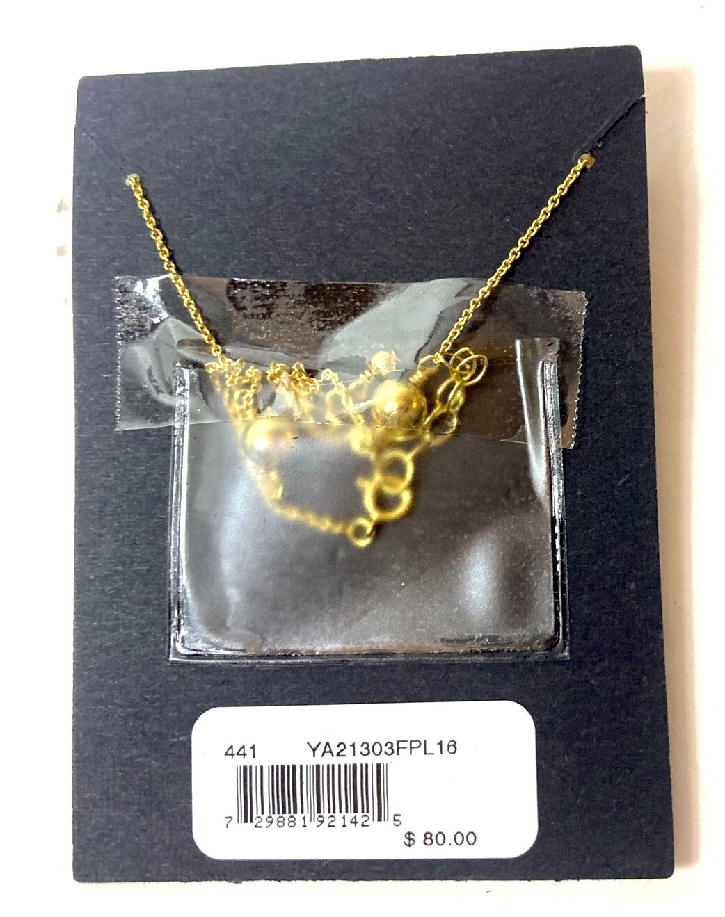 AQUA BEAD CULTURED FRESHWATER PEARL 18K GOLD PLATED SILVER NECKLACE 16″ NEW NWT