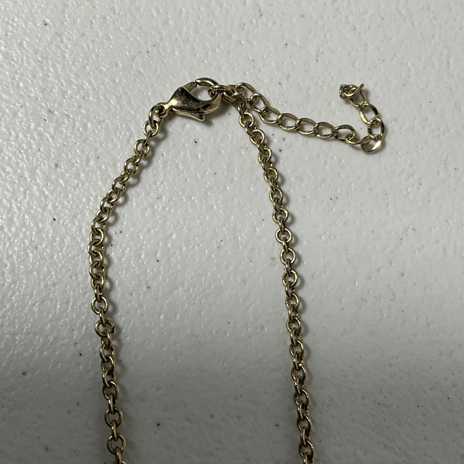 Fashion Floral Pendant Necklace Gold Tone Brown Amber Rhinestone Chain Jewelry