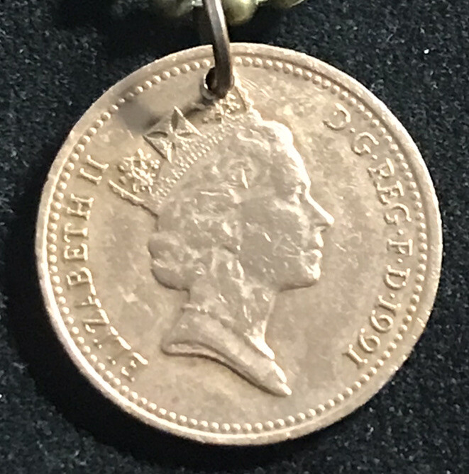 United Kingdom 1 Penny COIN PENDANT – Elizabeth II. Great Gift 🎁 20” Chain