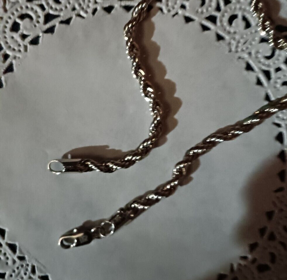 *Sparkling Diamond Cut Rope Chain*