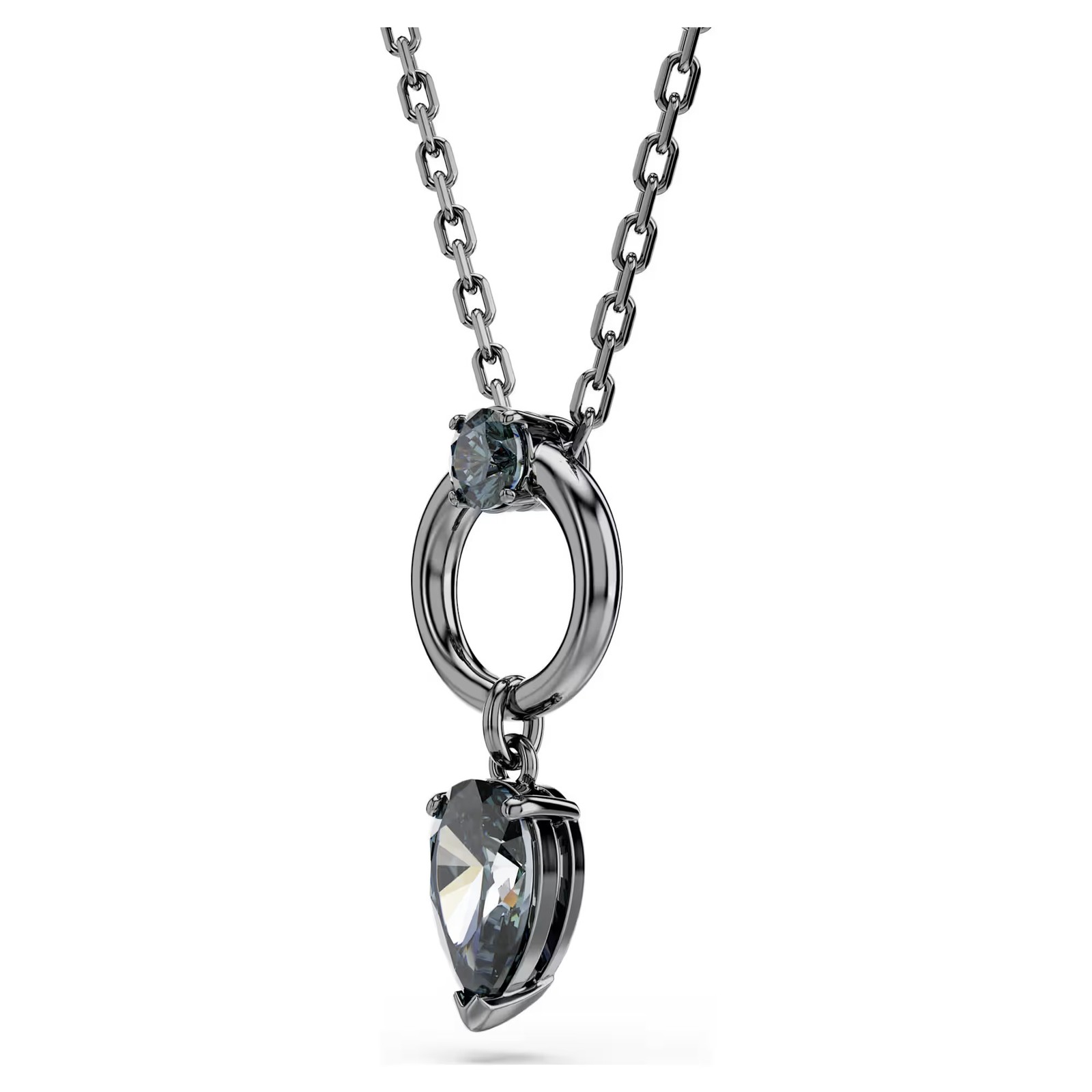 Swarovski Zirconia Mesmera Pendant, Mixed Cuts, Gray, Ruthenium Plated 5732491