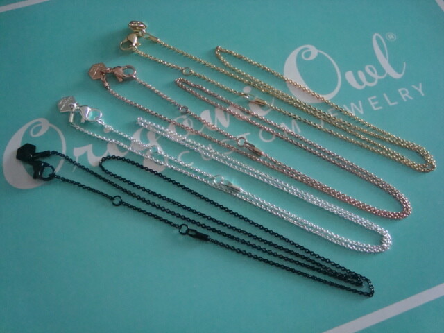 Authentic Origami Owl “Your Choice” Sterling Slv Core Cable Chains “New”