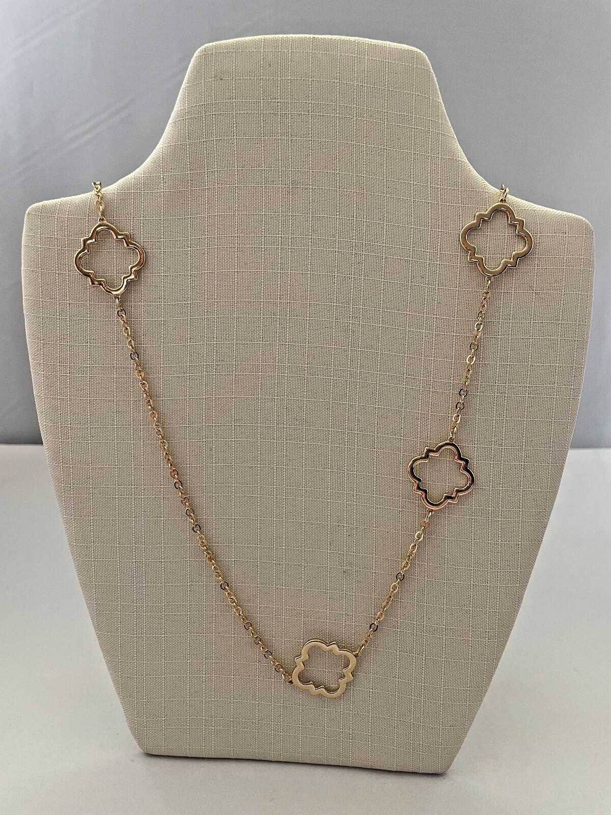 Long Gold Necklace Adjustable 17 to 20in by Crown & Ivy New with Tags