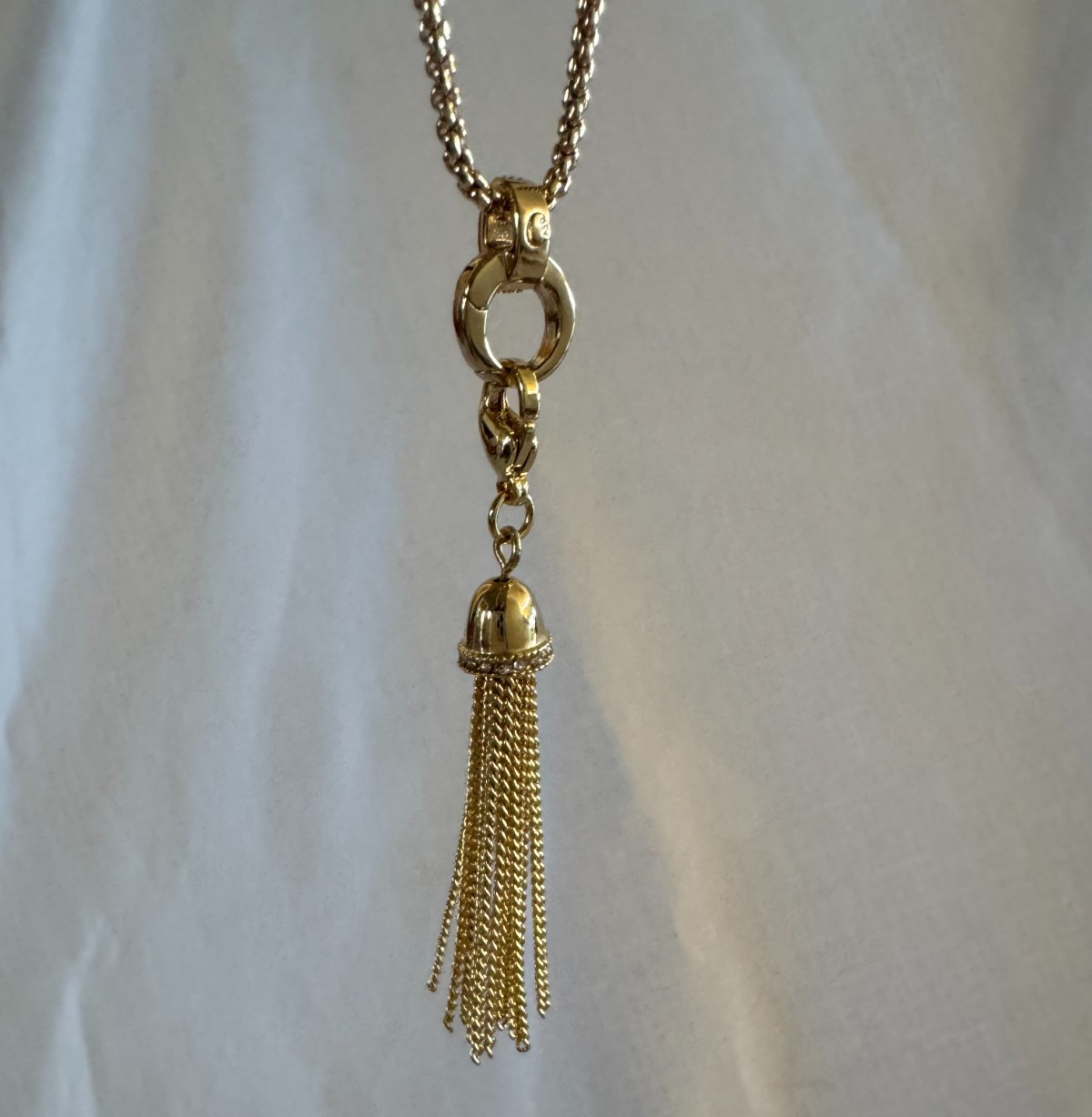 ORIGAMI OWL GOLD TASSEL NECKLACE