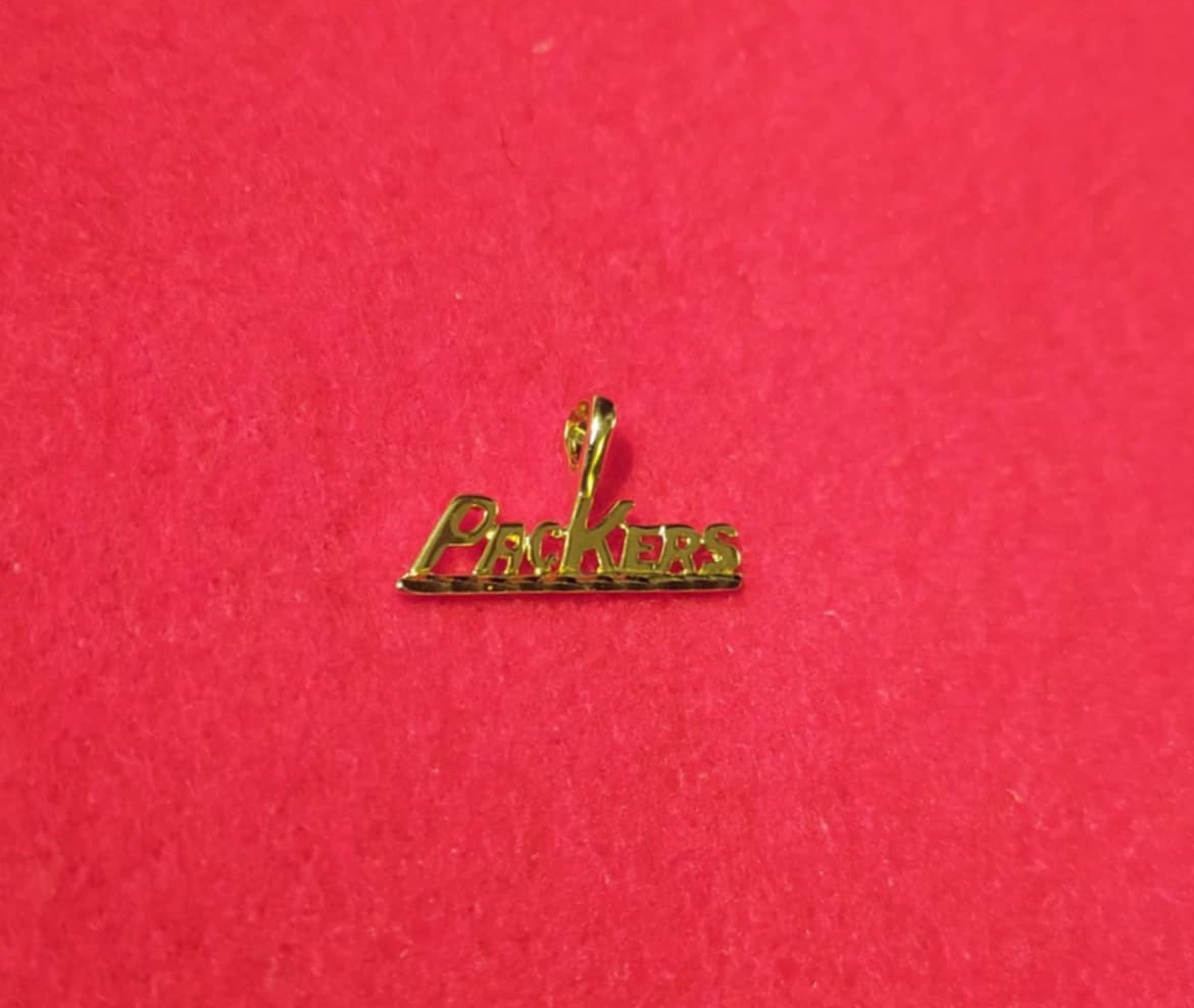GREEN BAY PACKERS SPORTS TEAM 14KT GOLD PLATED CHARM