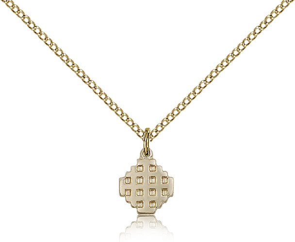 Gold Filled Cross Necklace For Women On 18 Chain – 30 Day Money Back Guarantee