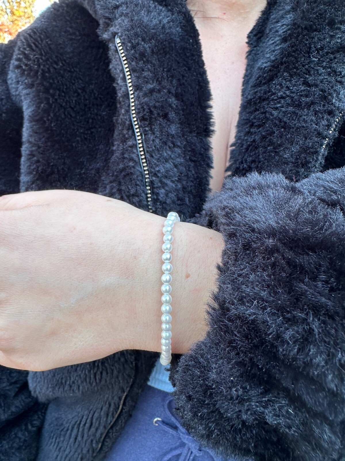 Cultured Pearl Bracelet W. Real 925 Silver Clasp For Men Women 4-10mm All Length