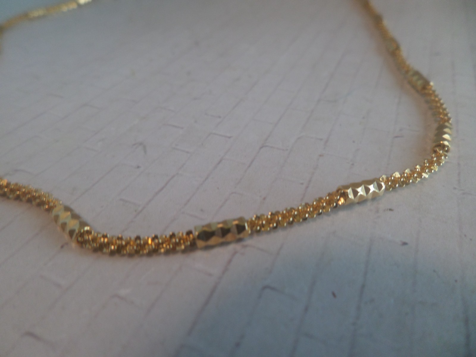 BRONZE MILOR GOLD TONE CHAIN NECKLACE