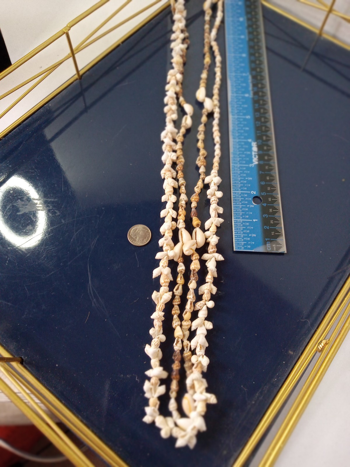 5-piece Lot Shell Necklaces Featuring Cowrie Shell and Puka Shells