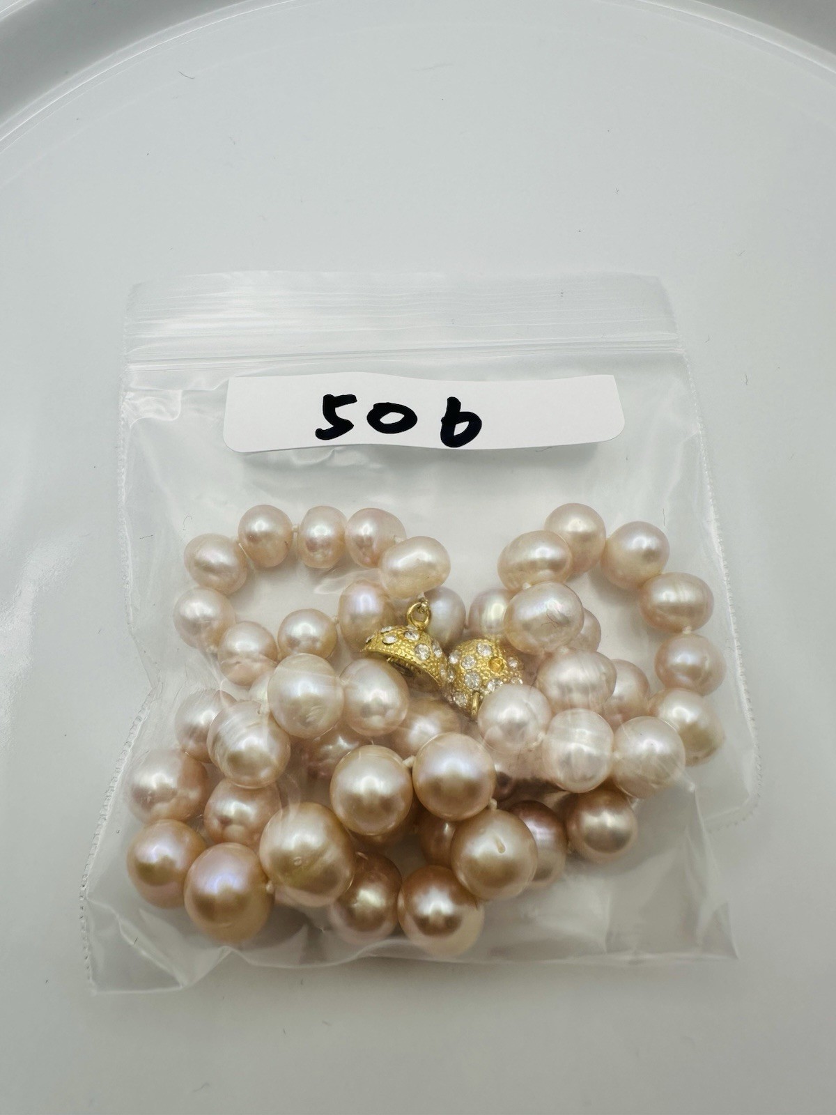 8-9mm Freshwater Pearl Hand Knotted Necklace 16.5”