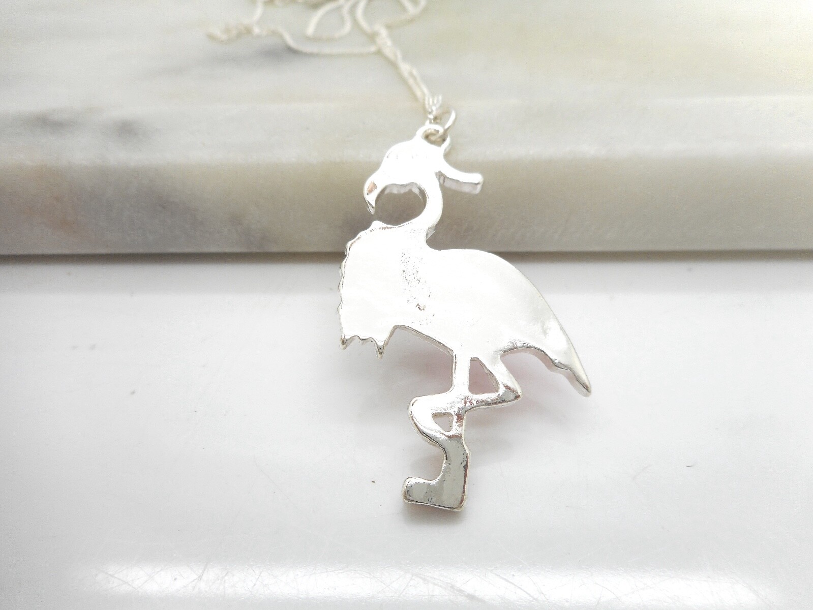 Holiday Flamingo Wreath And Hat Necklace Pendant Christmas Xmas