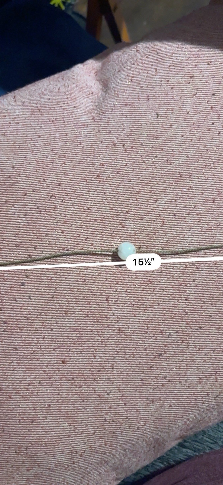 Tula Blue Classic Single Pearl Necklace 15.5 in