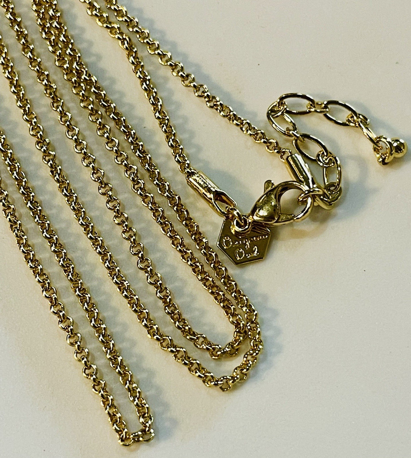 Authentic Origami Owl 24-26″ Gold Tone 2mm Rolo Chain NEW ***Read*** (Ref#132)