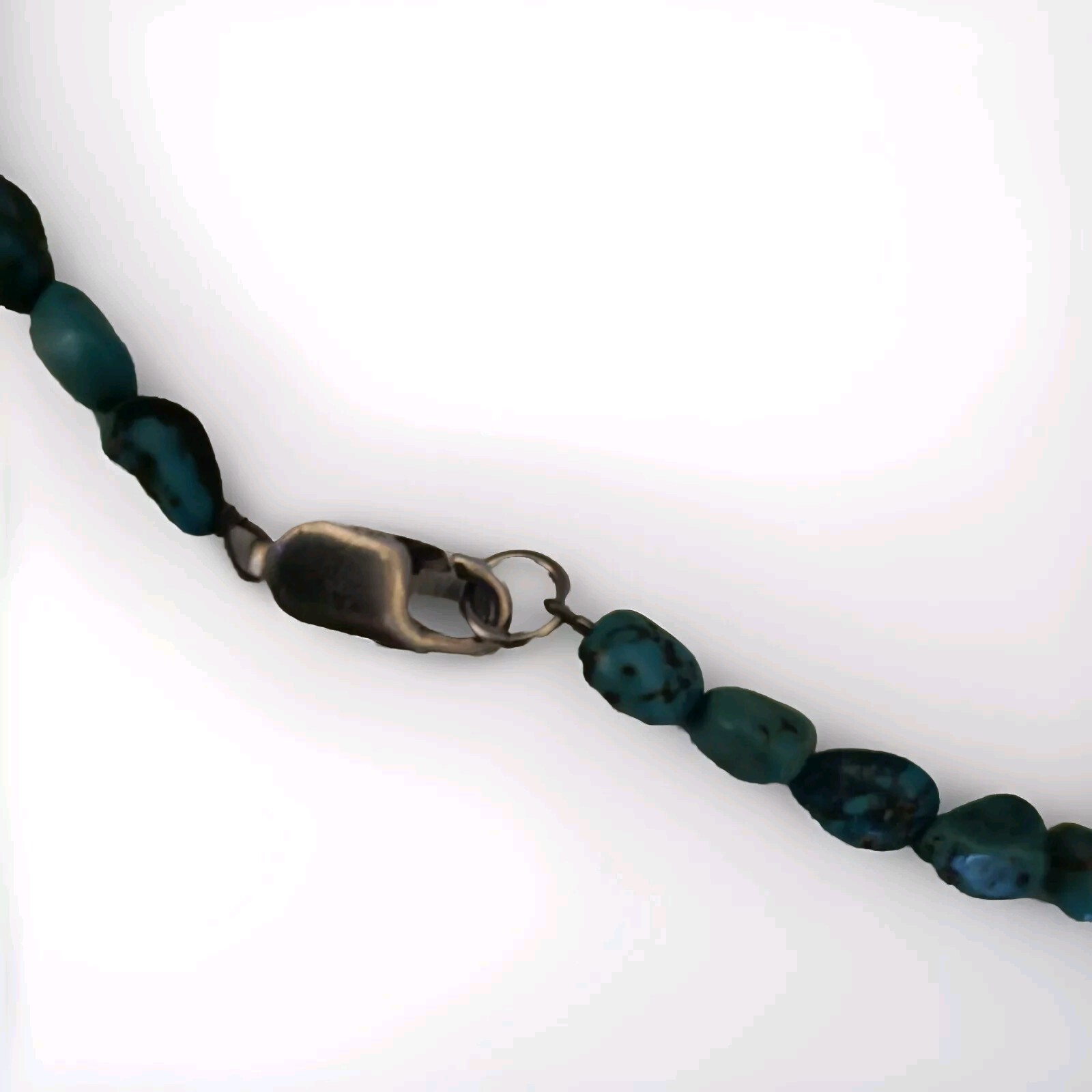 Moon Phase Stone Necklace, Carnelian Turquoise 18″ Beaded Chain, 2″ Coin Pendant