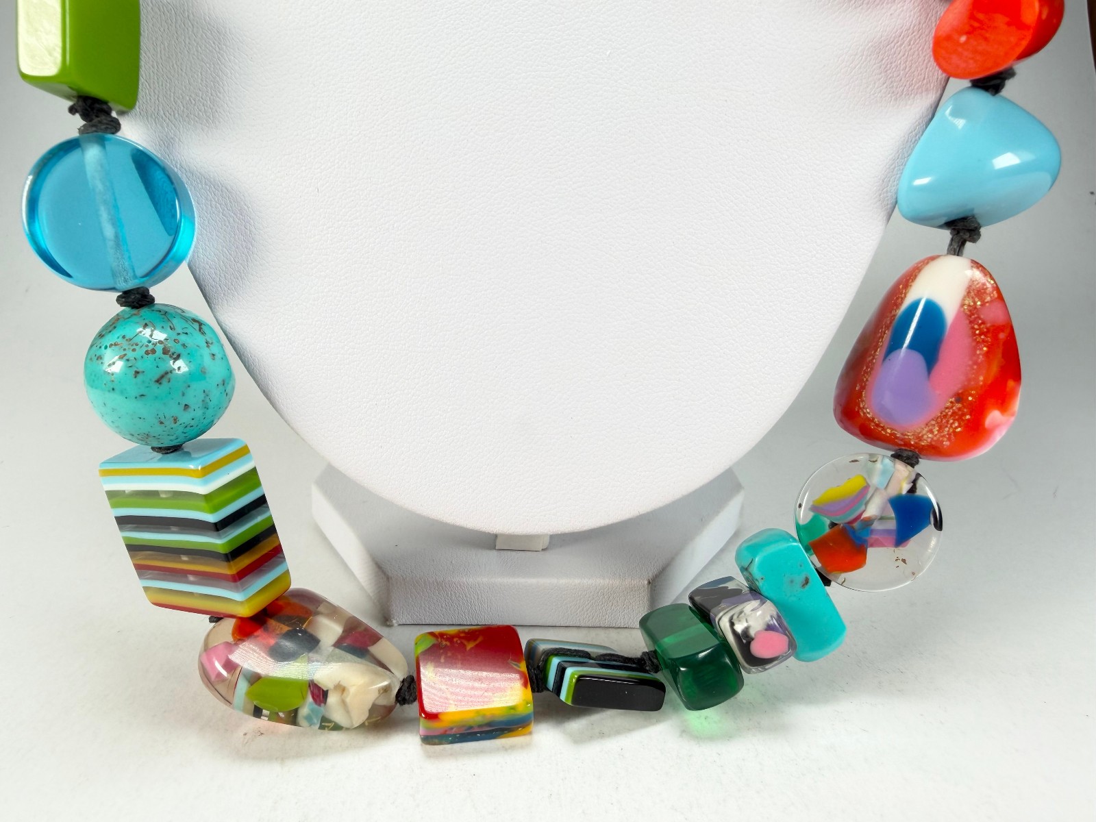 Jackie Brazil “Fusion” Mix Colours Long 110cm Bead Necklace ( N0040 )