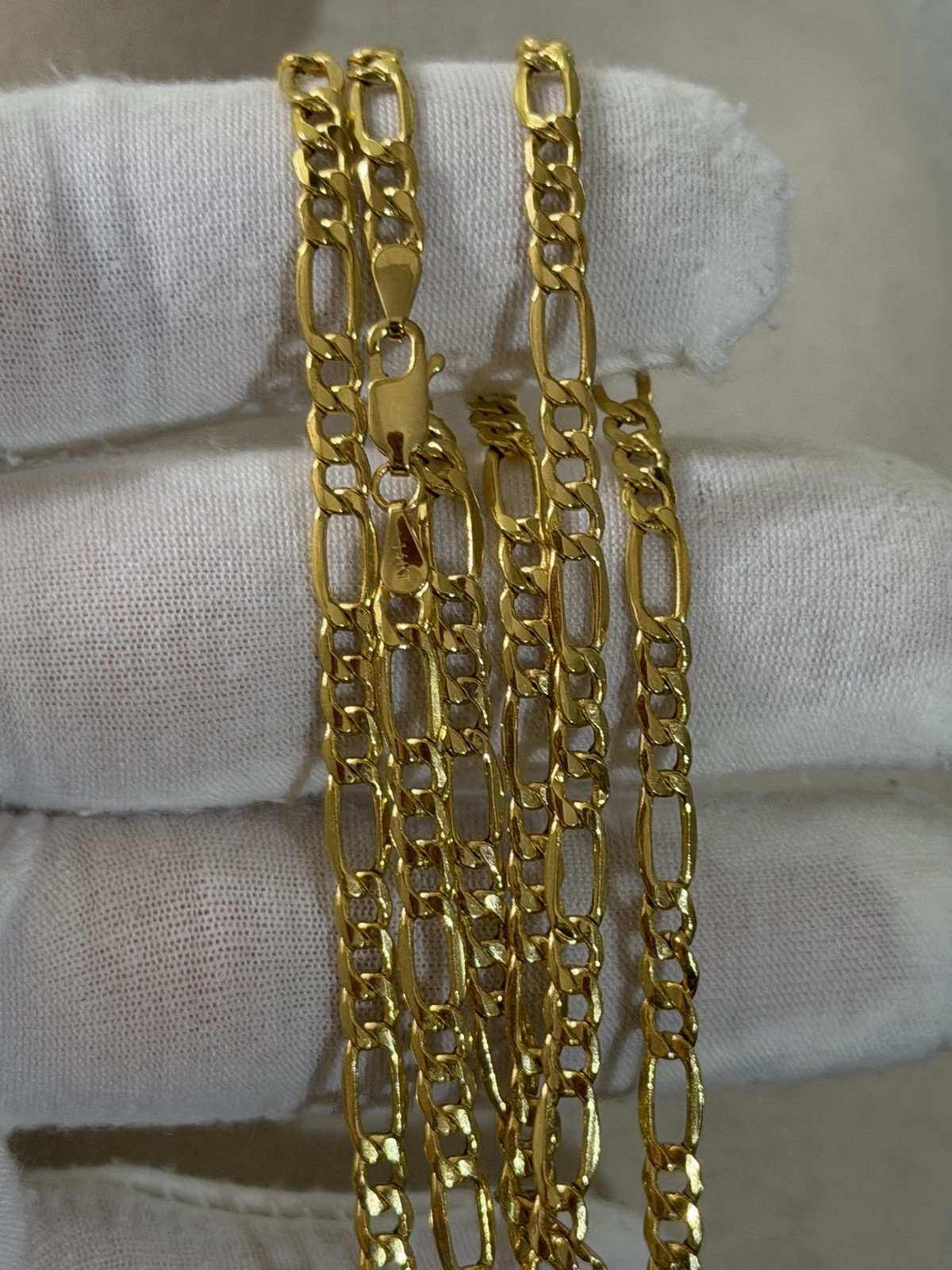 30 inch 4.2mm – 14k Yellow Gold Figaro Chain