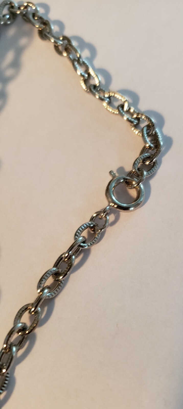 Lot of 50 24″ Rhodium Finish Chains From the 80’s Great Condition