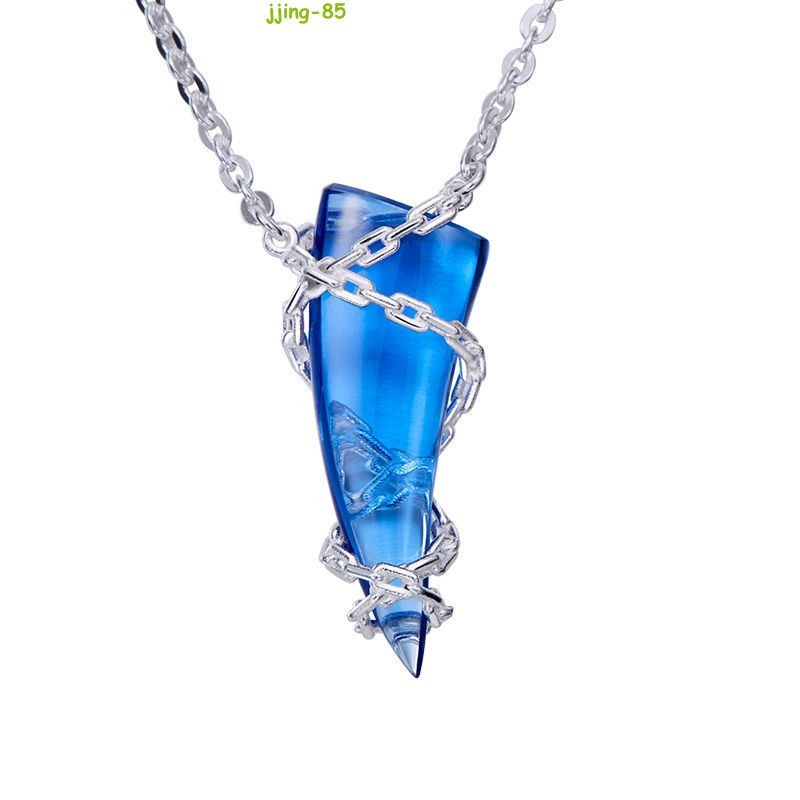 Hot Anime Rem Pendant Azure Horn Necklace Gifts Cosplay Comicon Costume Party