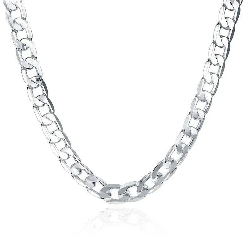 Cadena De Plata 925 Para Hombre Tu Puedes Lucir Elegante Y Atractivo 40% OFF💲