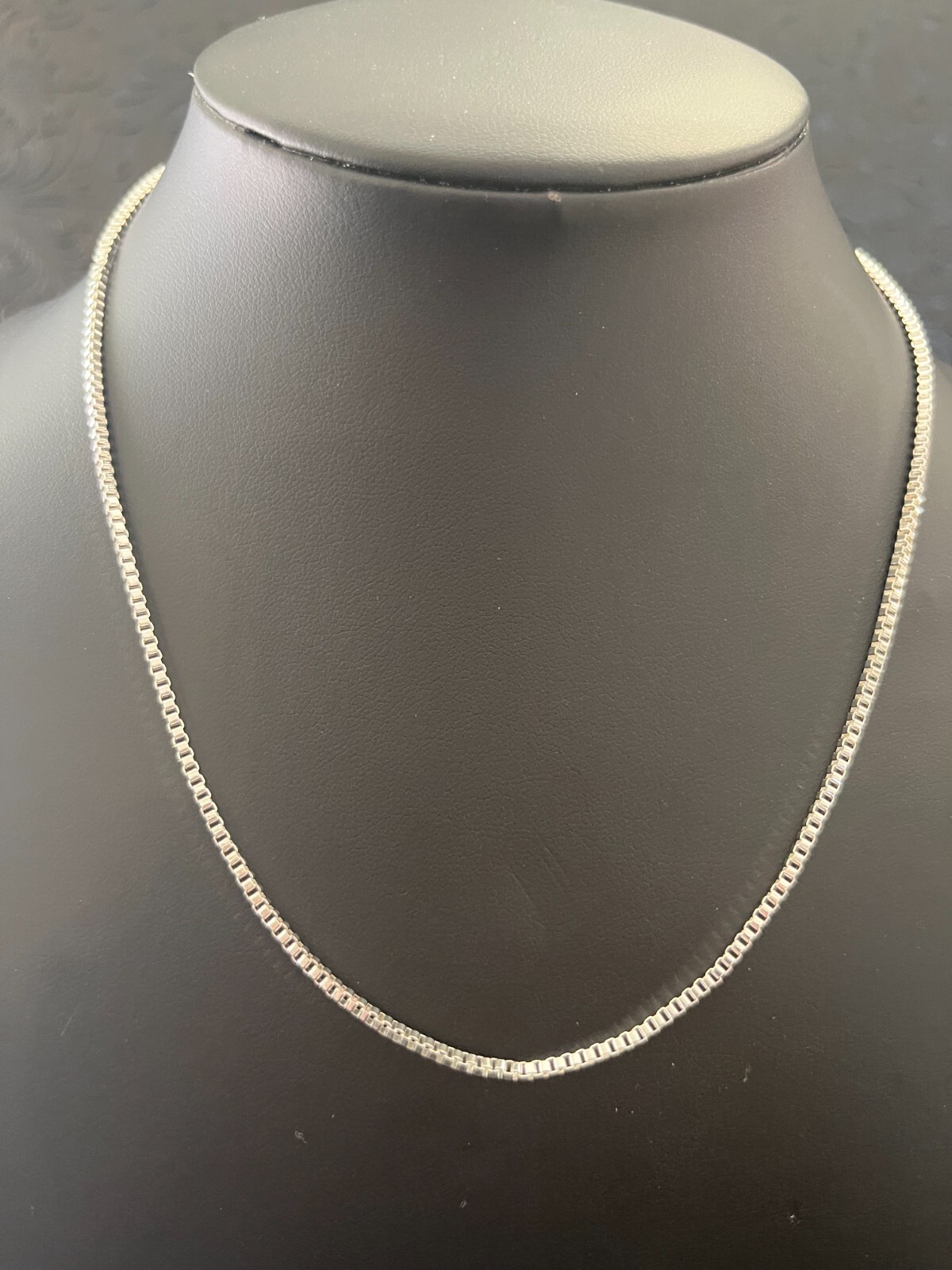 Very Nice 925 Silver Plated Box Chain 2mm Wide 20″ Long Fast Free Shipping