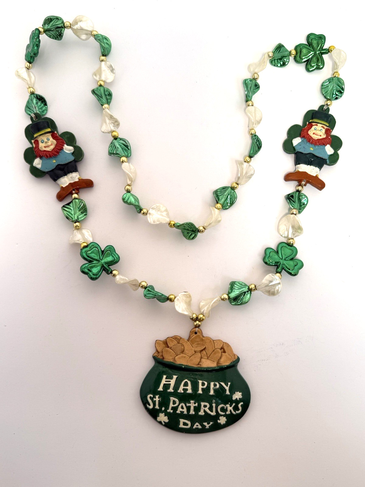 Variety of Vintage Mardi Gras Beads Necklace’s Italian Flag Pirate Jester Joker