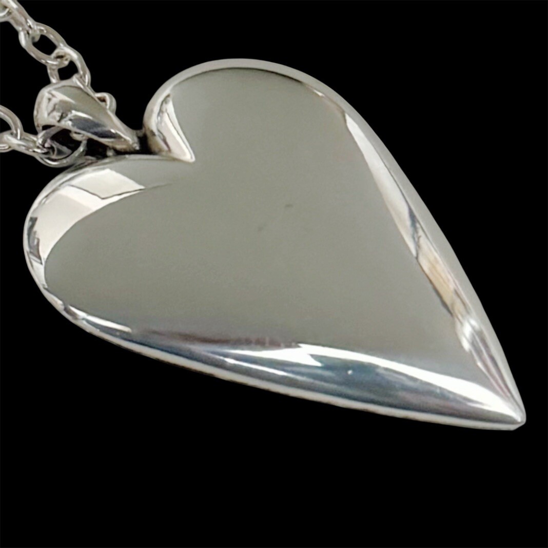 BRIGHTON Glisten Heart Necklace JM3761 MSRP $150 NWT Back Side Scratched C Photo